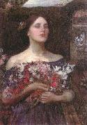 John William Waterhouse Gather Ye Rosebuds or Ophelia china oil painting artist